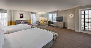 Premium Room, 2 Double Beds | Premium bedding, desk, soundproofing, iron/ironing board