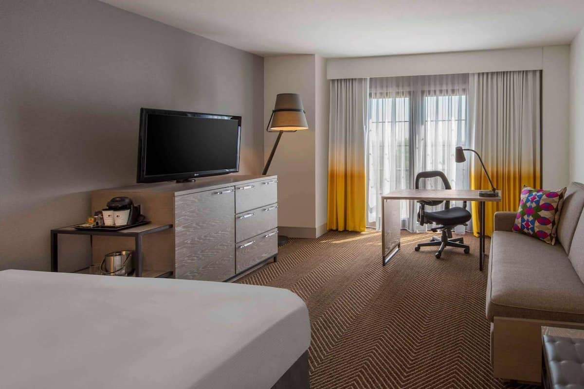 Premium bedding, desk, soundproofing, iron/ironing board