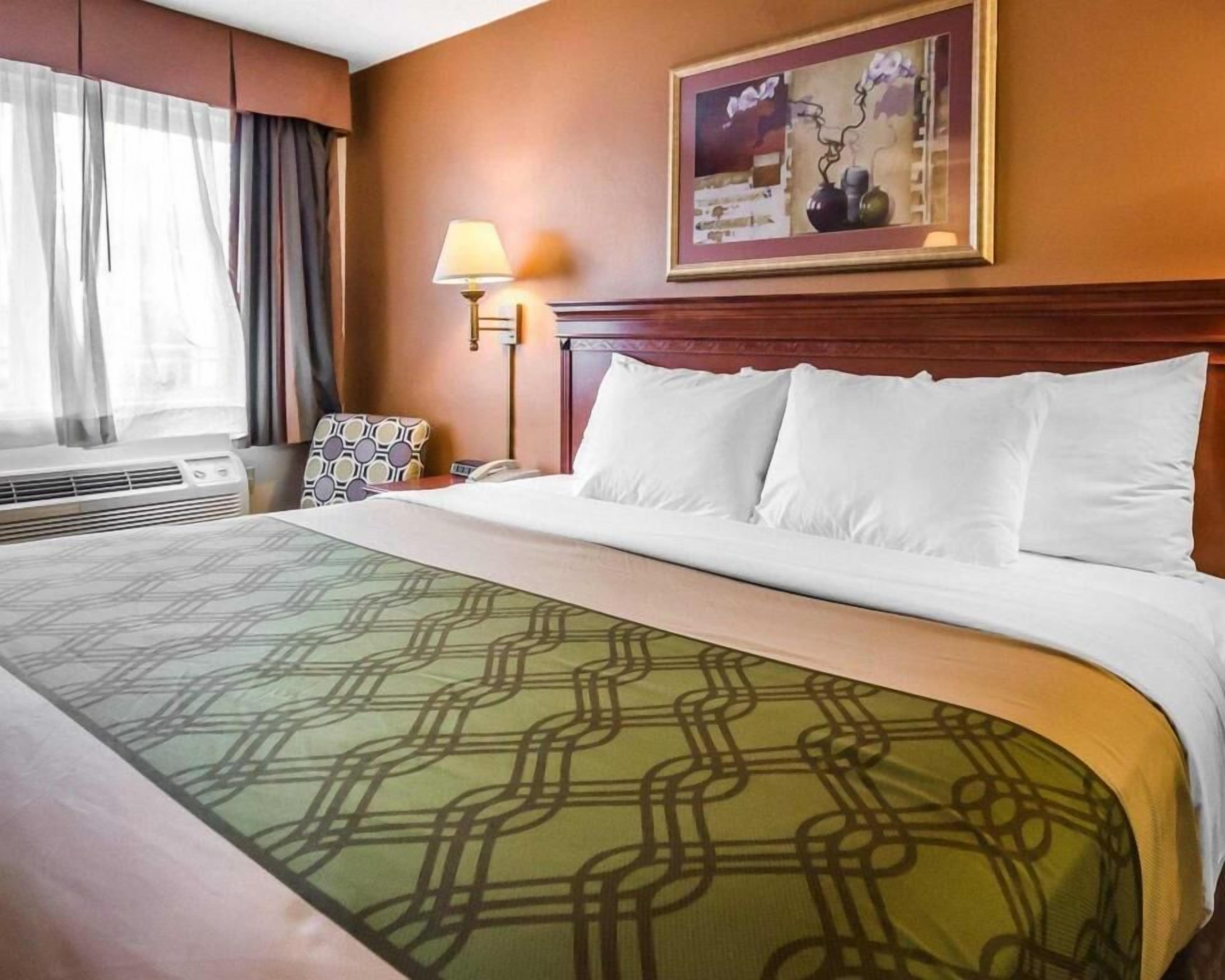 Skrivebord, mørklægningsgardiner, lydisolering, strygejern/strygebræt