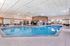 Indoor pool, pool loungers