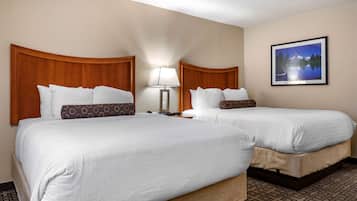 Premium bedding, pillow-top beds, iron/ironing board