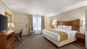 Standard Room, 1 King Bed, Accessible, Non Smoking | Premium bedding, pillowtop beds, laptop workspace, iron/ironing board