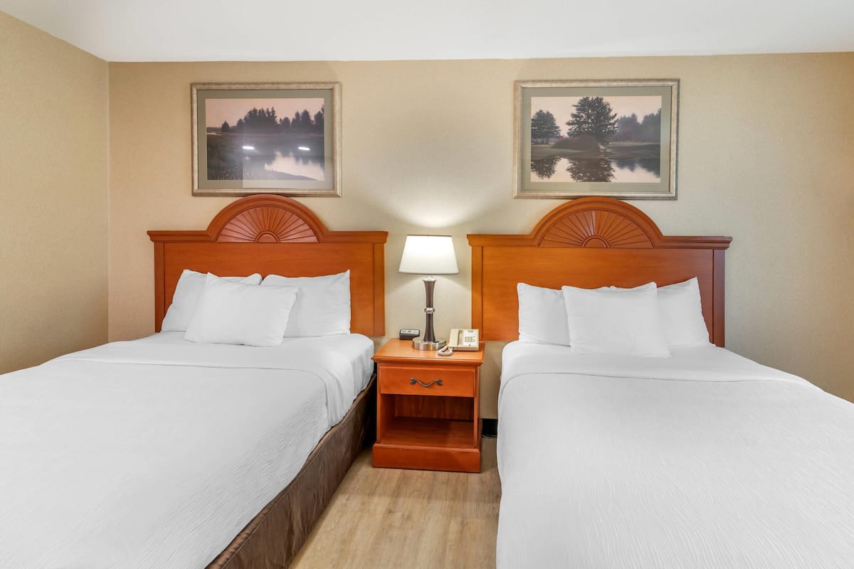 Quarto, 2 camas de casal, para não fumantes (Efficiency) | Escrivaninha, ferros/tábuas de passar roupa, berços grátis