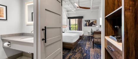 Standard Room, 2 Queen Beds, Non Smoking | Hypo-allergenic bedding, desk, laptop workspace, blackout drapes