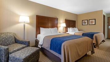 In-room safe, desk, laptop workspace, iron/ironing board