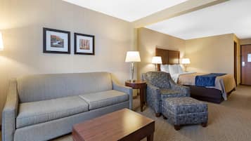 Suite, 1 King Bed with Sofa bed, Non Smoking | In-room safe, desk, laptop workspace, iron/ironing board