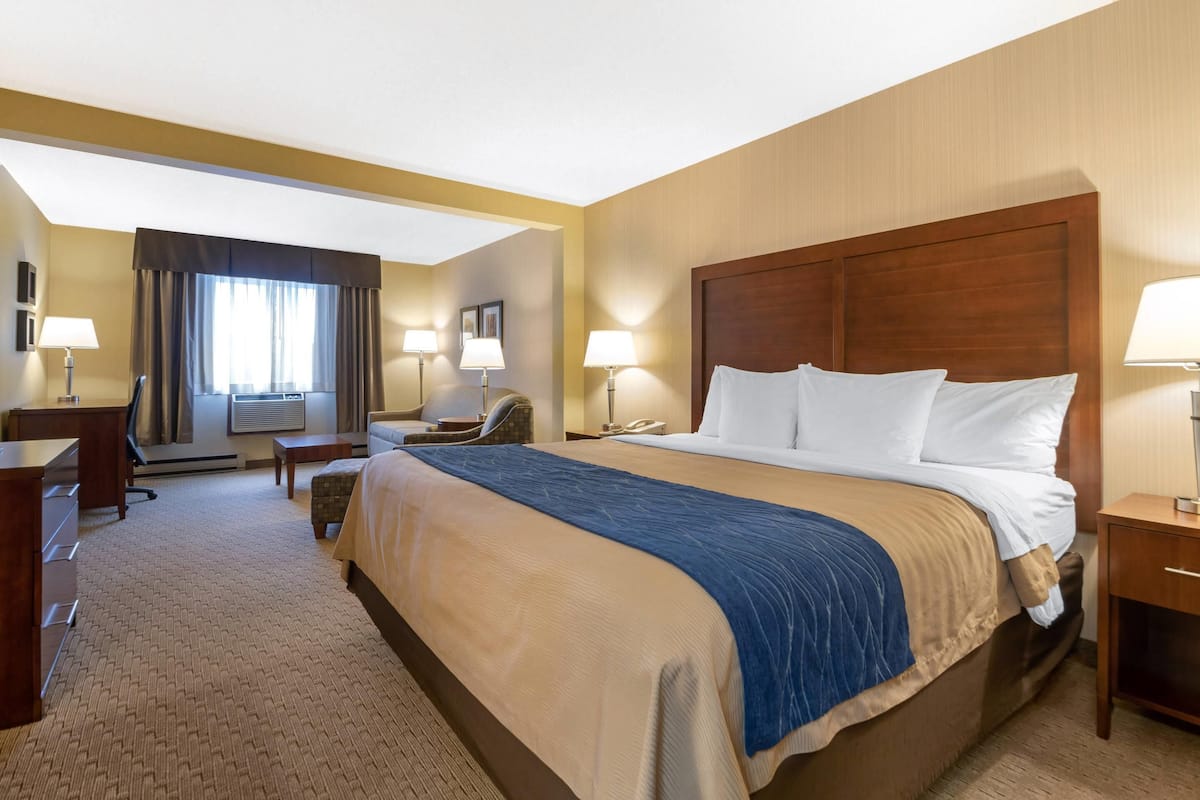 Suite, 1 King Bed with Sofa bed, Non Smoking | In-room safe, desk, laptop workspace, iron/ironing board