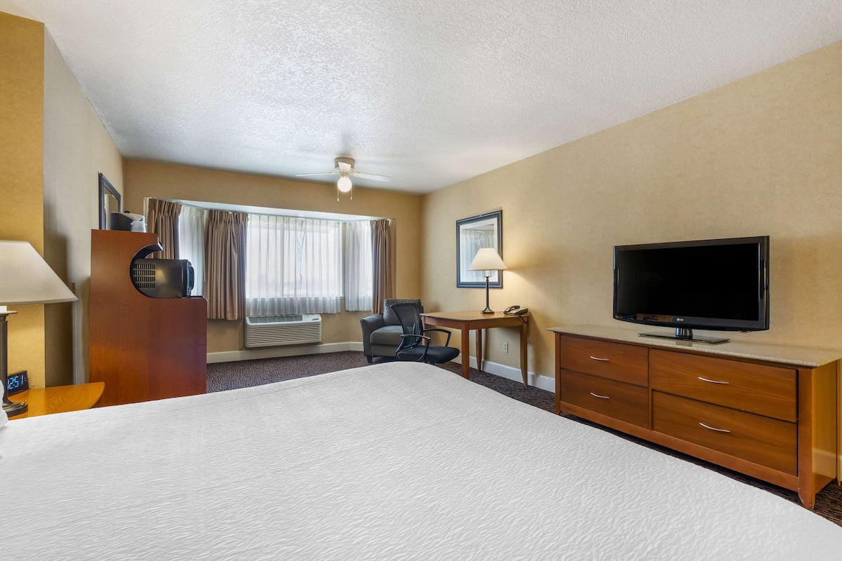 Standard Room, 1 King Bed, Fireplace, Pool View