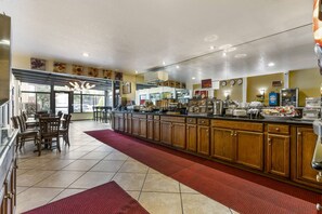 Free daily buffet breakfast