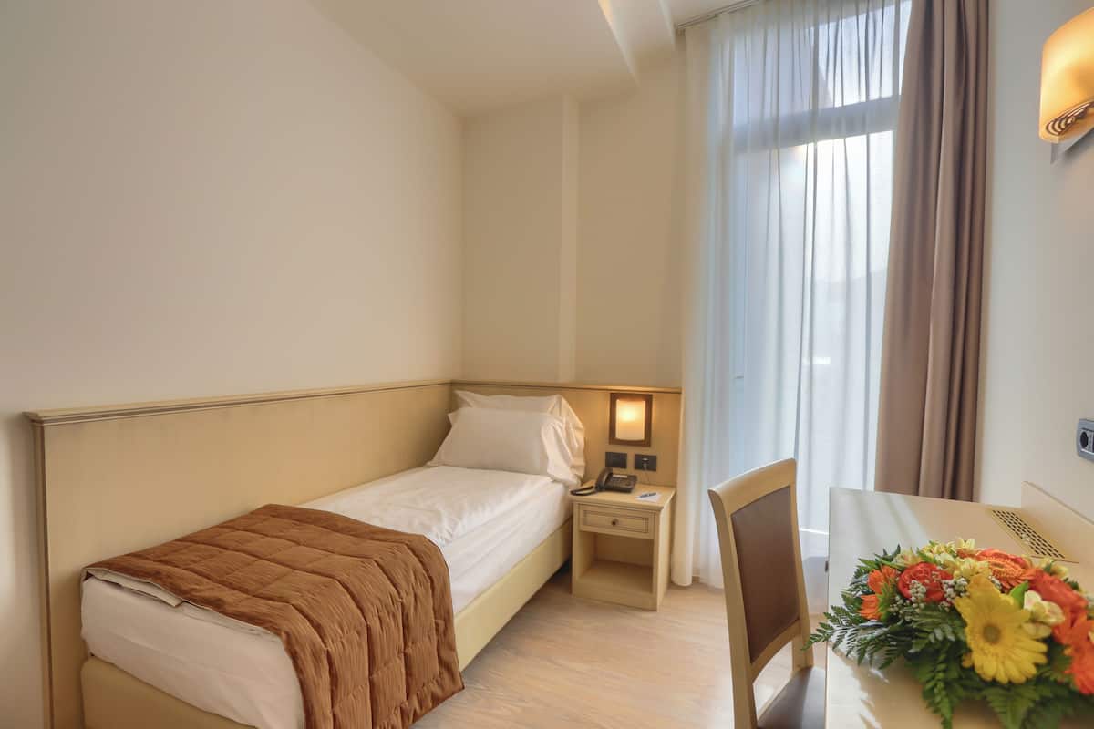 Enkeltrom – basic | Minibar, safe på rommet, skrivebord og skrivebord for bærbar PC