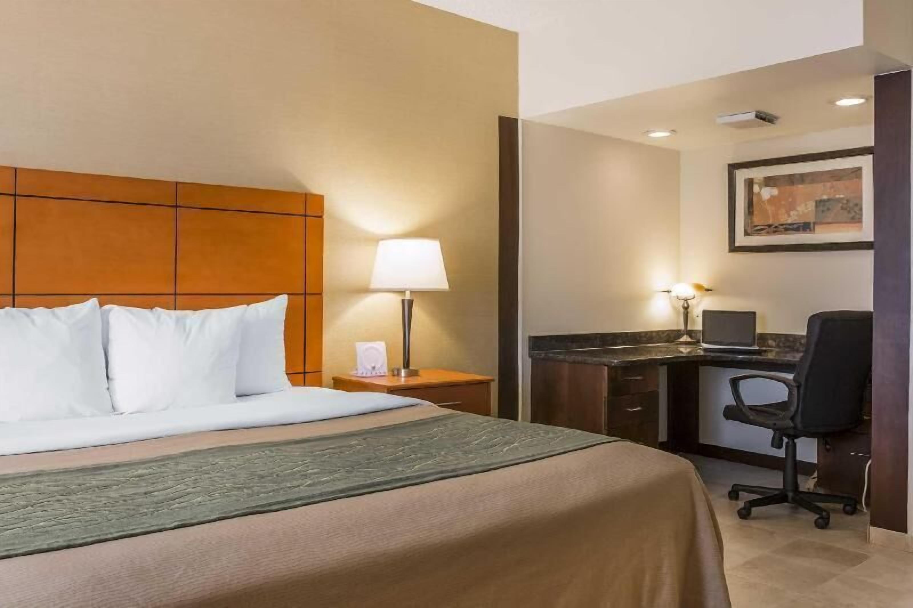 Roupas de cama premium, espaço de trabalho para notebook