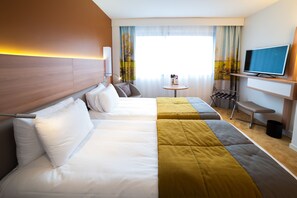 Chambre Classique avec lits jumeaux, 2 lits une place | Literie de qualité supérieure, coffres-forts dans les chambres