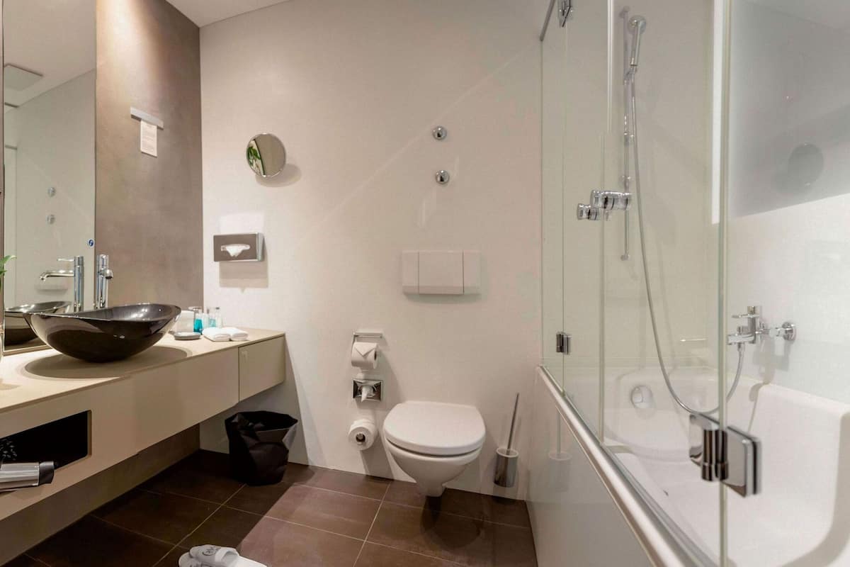 free toiletries, hair dryer, bathrobes, slippers