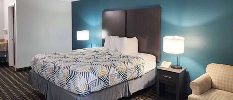 Desk, iron/ironing board, free WiFi, bed sheets