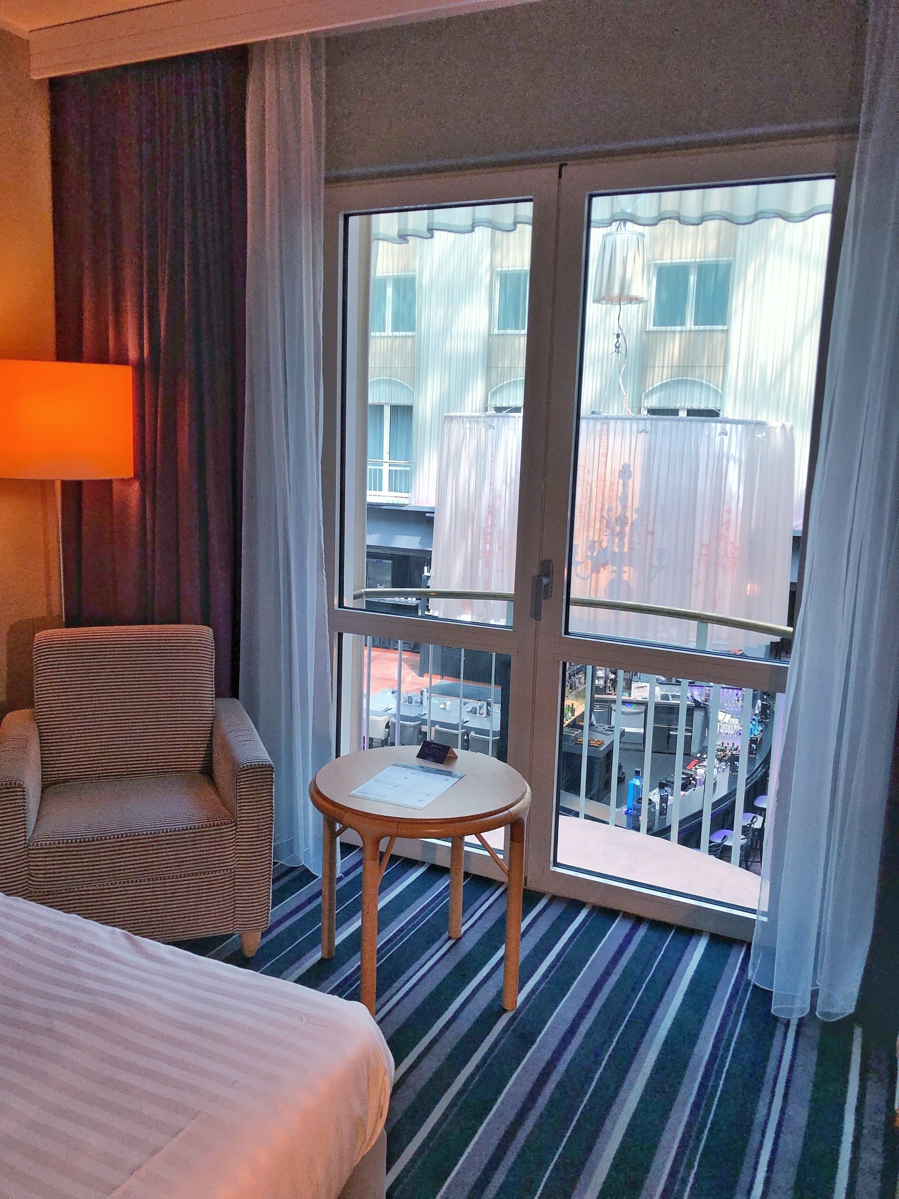 standard room (atrium view) | living area | 38-inch smart tv with digital channels