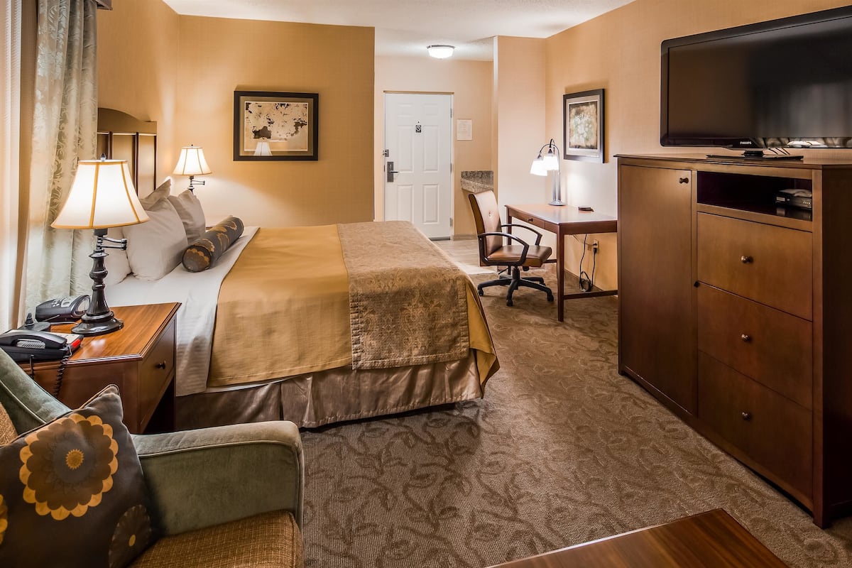 Standard Room, 1 Queen Bed, Non Smoking (Larger Room;with Sofabed) | Pillowtop beds, in-room safe, desk, laptop workspace