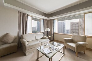 32-inch flat-screen TV with cable channels, TV, pay films