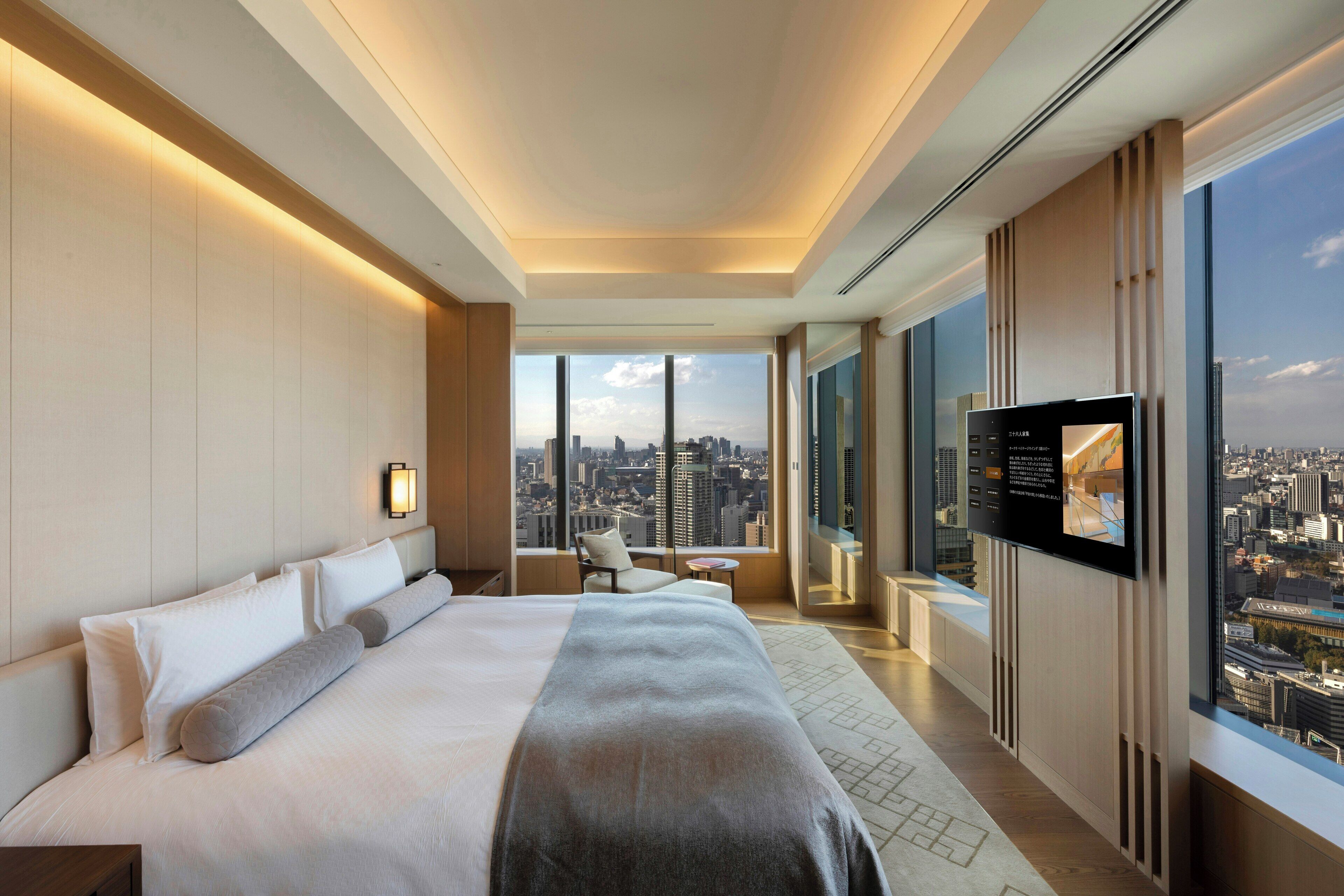 Hypo-allergenic bedding, down duvets, minibar, in-room safe
