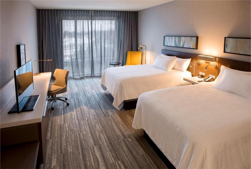 Hypo-allergenic bedding, blackout drapes, iron/ironing board, free WiFi
