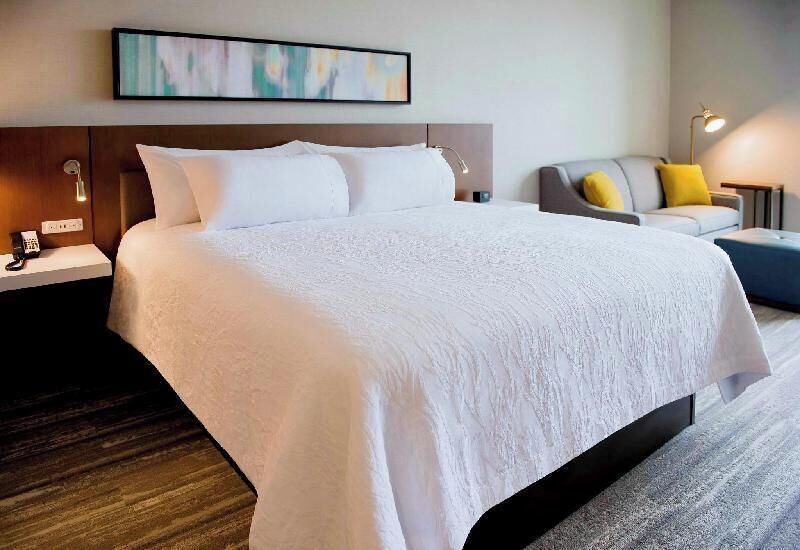 Hypo-allergenic bedding, blackout drapes, iron/ironing board, free WiFi