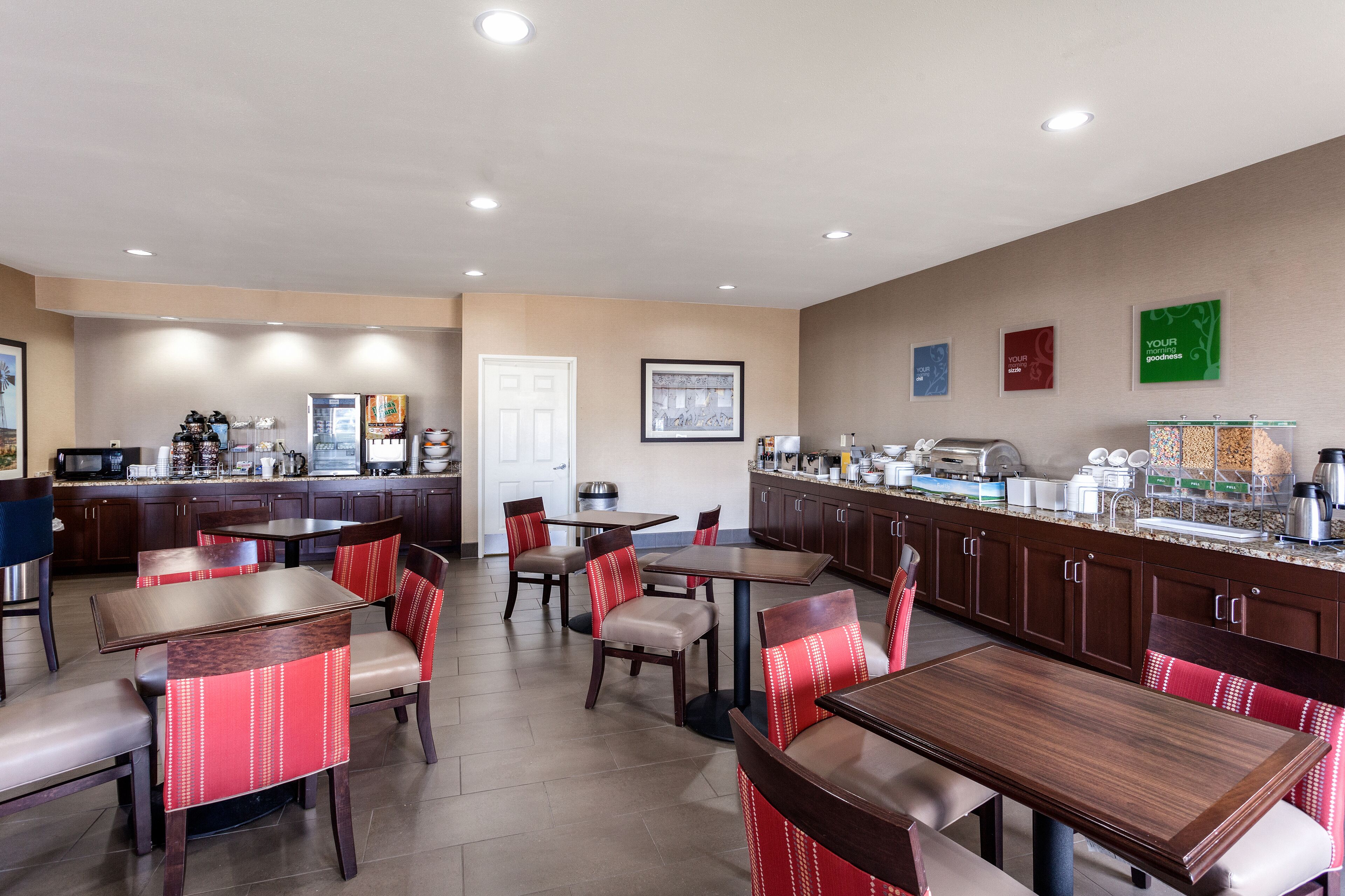 free daily buffet breakfast