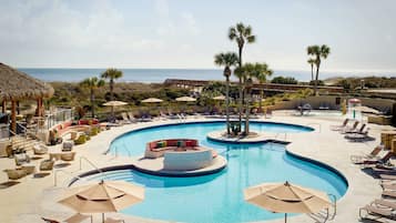 Outdoor pool, cabanas (surcharge), pool umbrellas