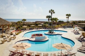 Outdoor pool, cabanas (surcharge), pool umbrellas