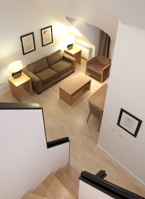 Apartment, 1 Bedroom | Living room | TV