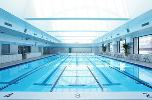 Indoor pool, seasonal outdoor pool