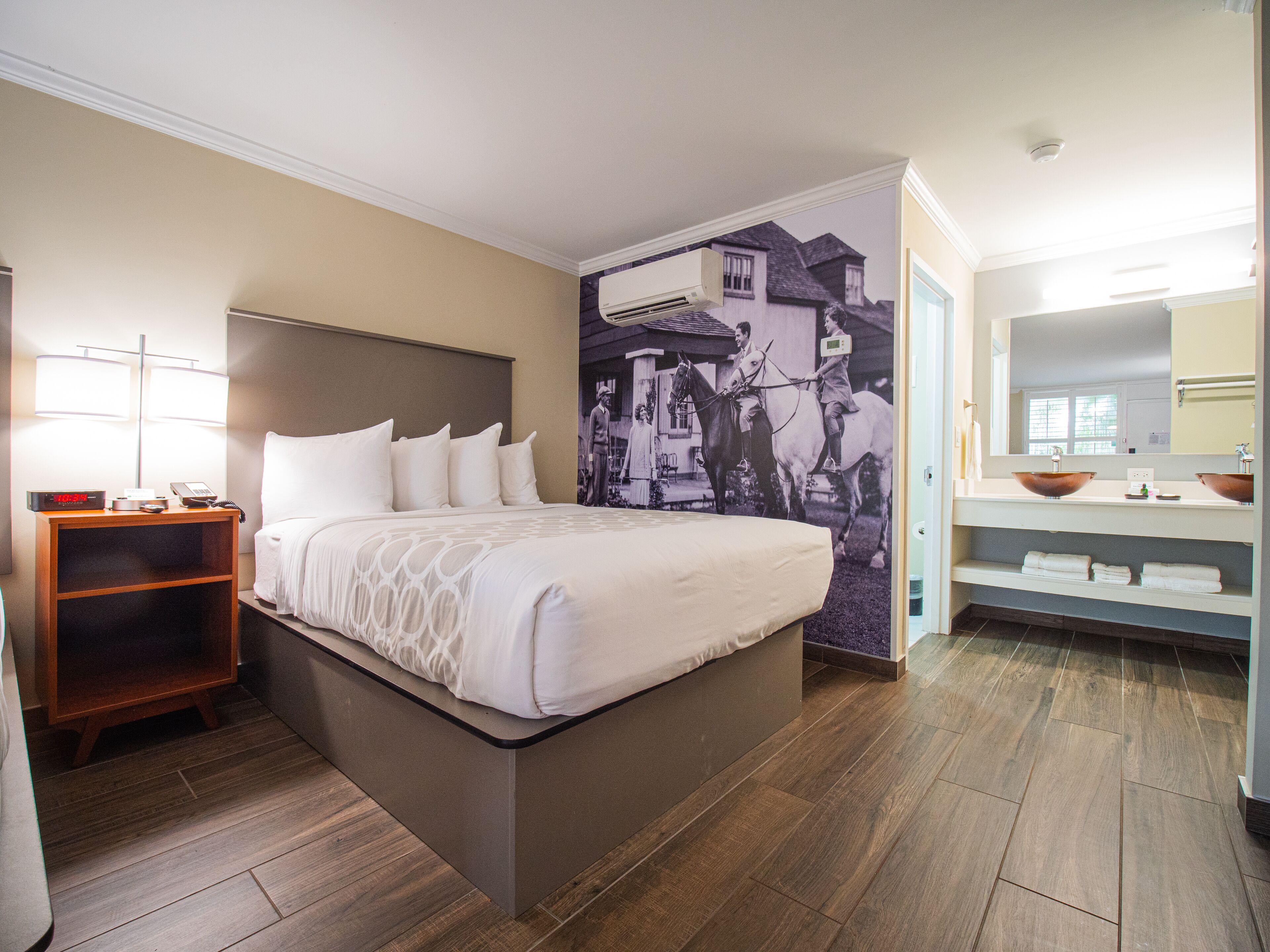 standard room, 2 queen beds | 1 bedroom, in-room safe, desk, laptop workspace