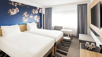 Chambre Supérieure, 2 lits une place | Couette en duvet d'oie, coffres-forts dans les chambres