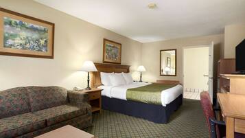 Room, 1 King Bed, Accessible, Non Smoking (Mobility) | In-room safe, desk, iron/ironing board, rollaway beds