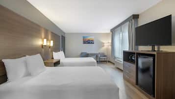 Standard Room, 2 Double Beds, Accessible, Bathtub | Iron/ironing board, free cribs/infant beds, rollaway beds, free WiFi