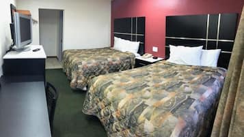 Room, 2 Queen Beds, Non Smoking | Desk, free WiFi, bed sheets