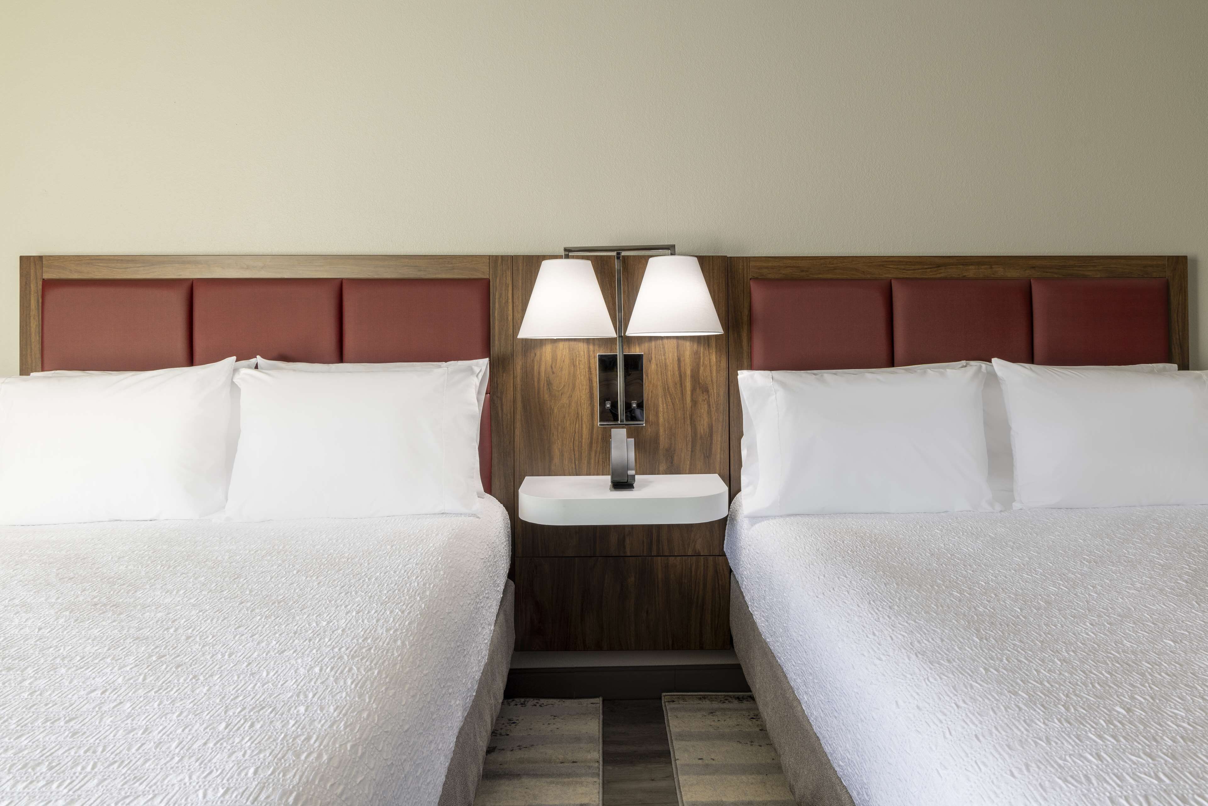 room, 2 queen beds, refrigerator & microwave | premium bedding, in-room safe, desk, iron/ironing board