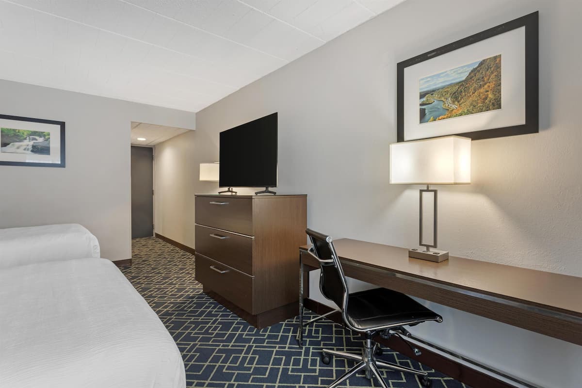 Standard Room, 2 Double Beds, Non Smoking | Individually decorated, individually furnished, desk, laptop workspace