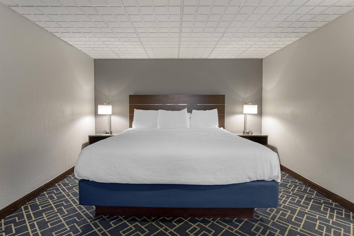 Suite, 1 King Bed, Non Smoking, Refrigerator & Microwave (with Sofabed) | Desk, laptop workspace, iron/ironing board, cribs (free)