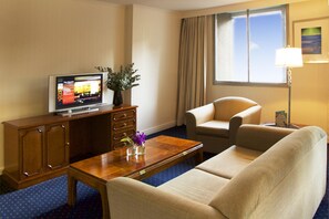 Flat-screen TV, pay movies