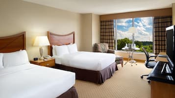 Premium bedding, pillow-top beds, in-room safe, desk