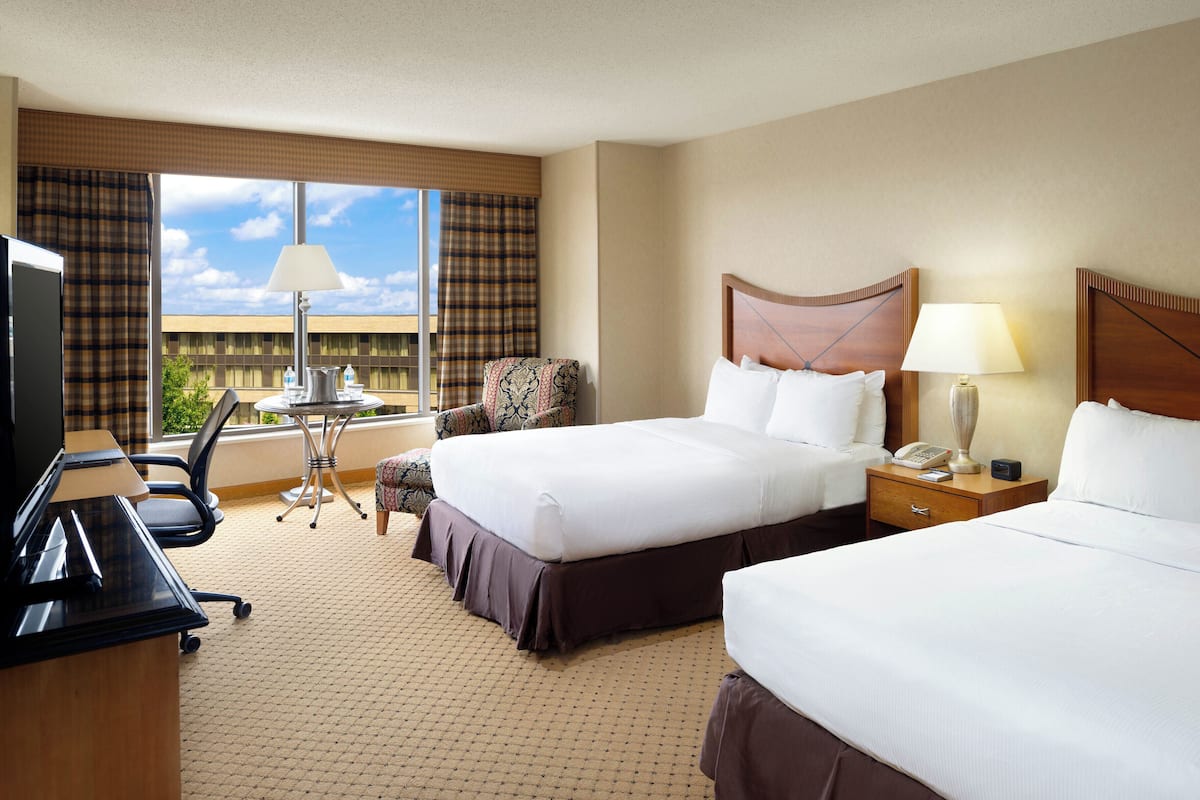 Room, 2 Double Beds | Premium bedding, pillowtop beds, in-room safe, desk