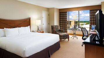 42-inch flat-screen TV with cable channels, TV, pay movies