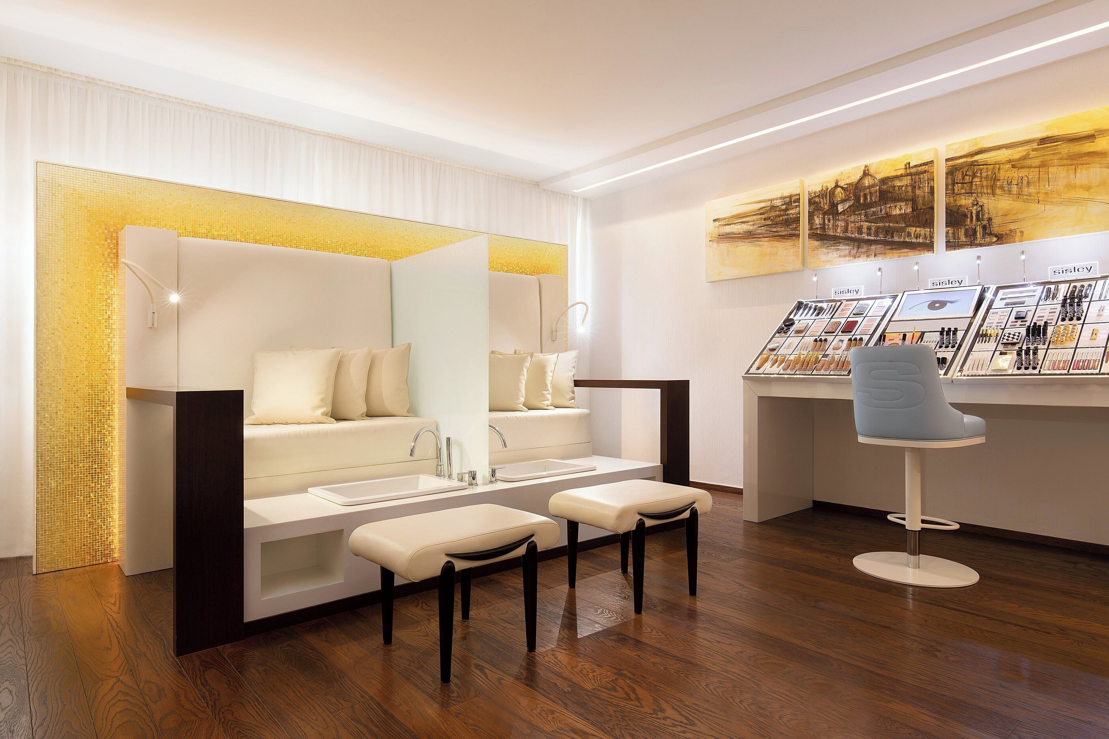 Salas para tratamentos a dois, banho turco/hammam, tratamentos corporais