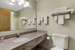 Standard Room, 1 Queen Bed, Non Smoking | Bathroom | Free toiletries, hair dryer, towels - Econo Lodge Inn & Suites Yankton (Yankton)