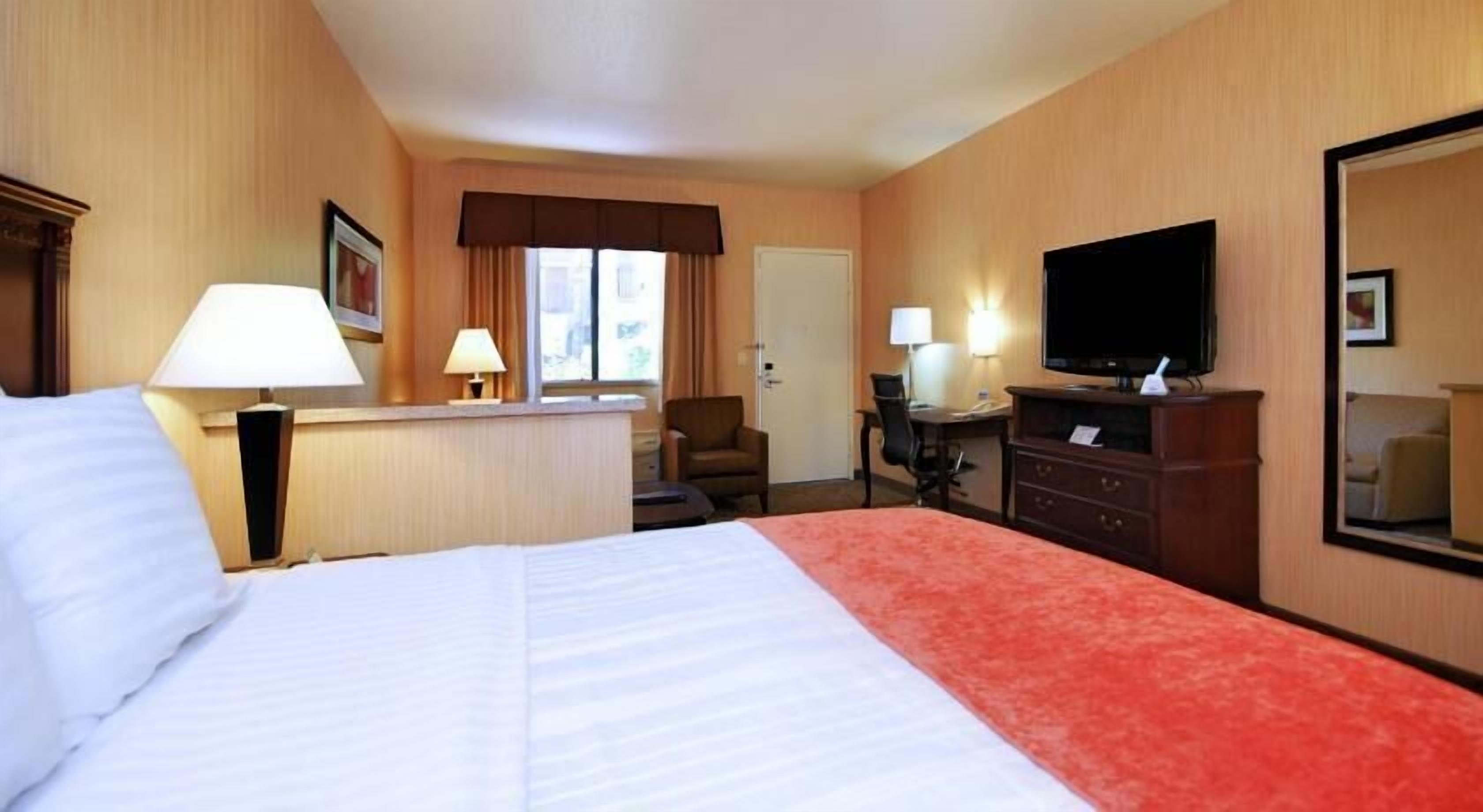 In-room safe, desk, blackout curtains, iron/ironing board