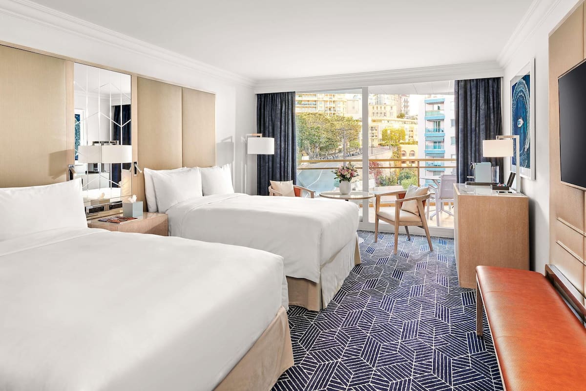 Hairpin Room, City view, Two double beds