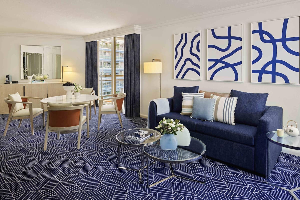 Suíte, 1 cama de casal, vista para o mar | Roupas de cama premium, frigobar, cofres nos quartos