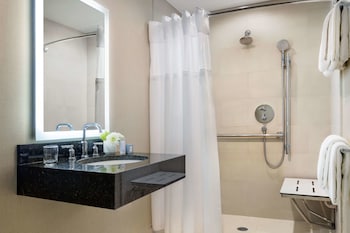 Room, 1 Queen Bed, Accessible | Bathroom | Shower, eco-friendly toiletries, towels at The Shelburne Sonesta New York