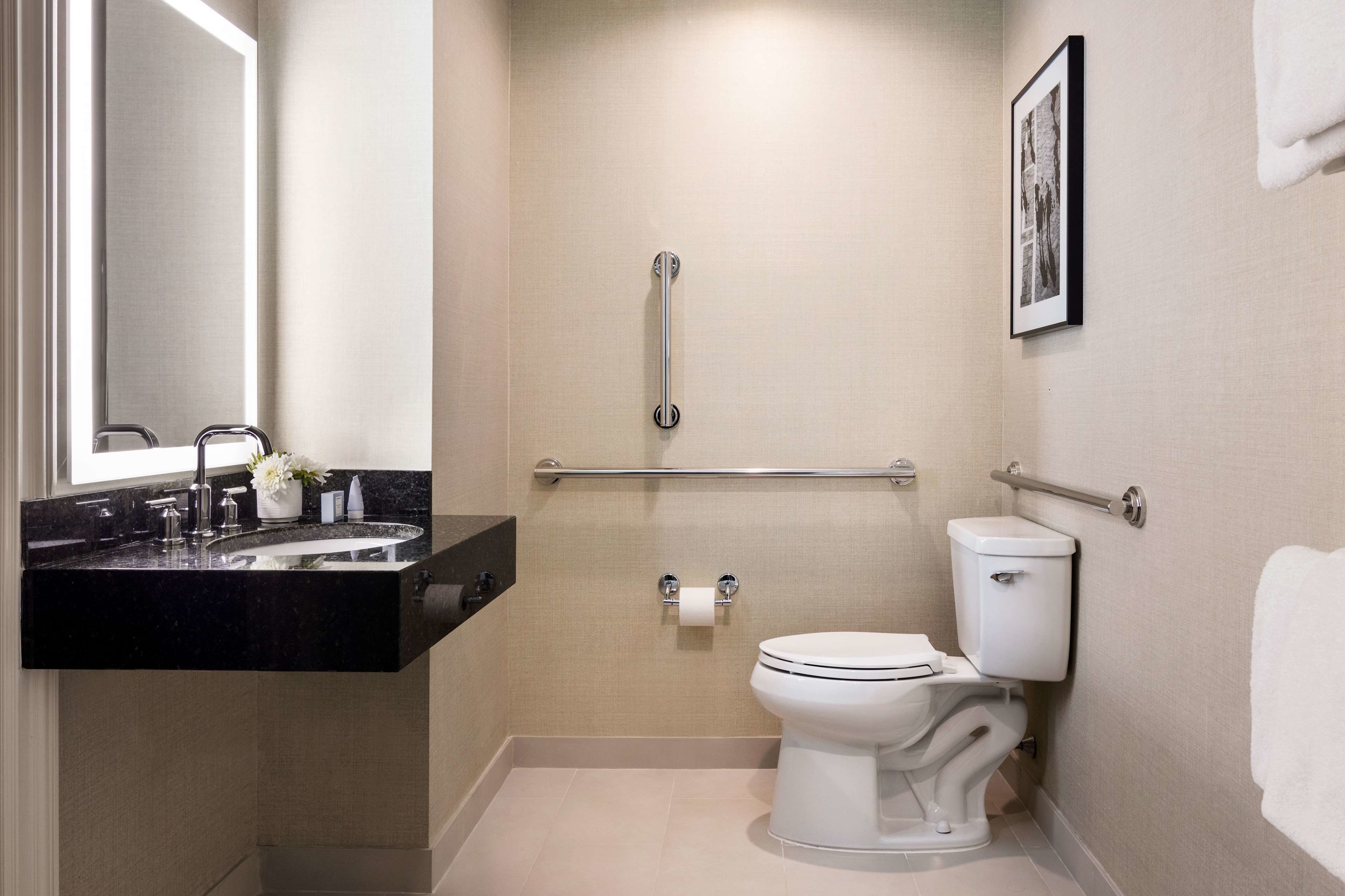 shower, eco-friendly toiletries, towels