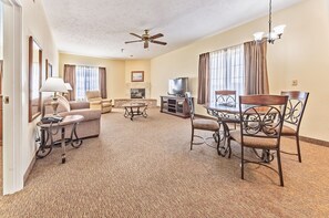 Double Queen Family Suite | Pillow-top beds, desk, iron/ironing board, free WiFi