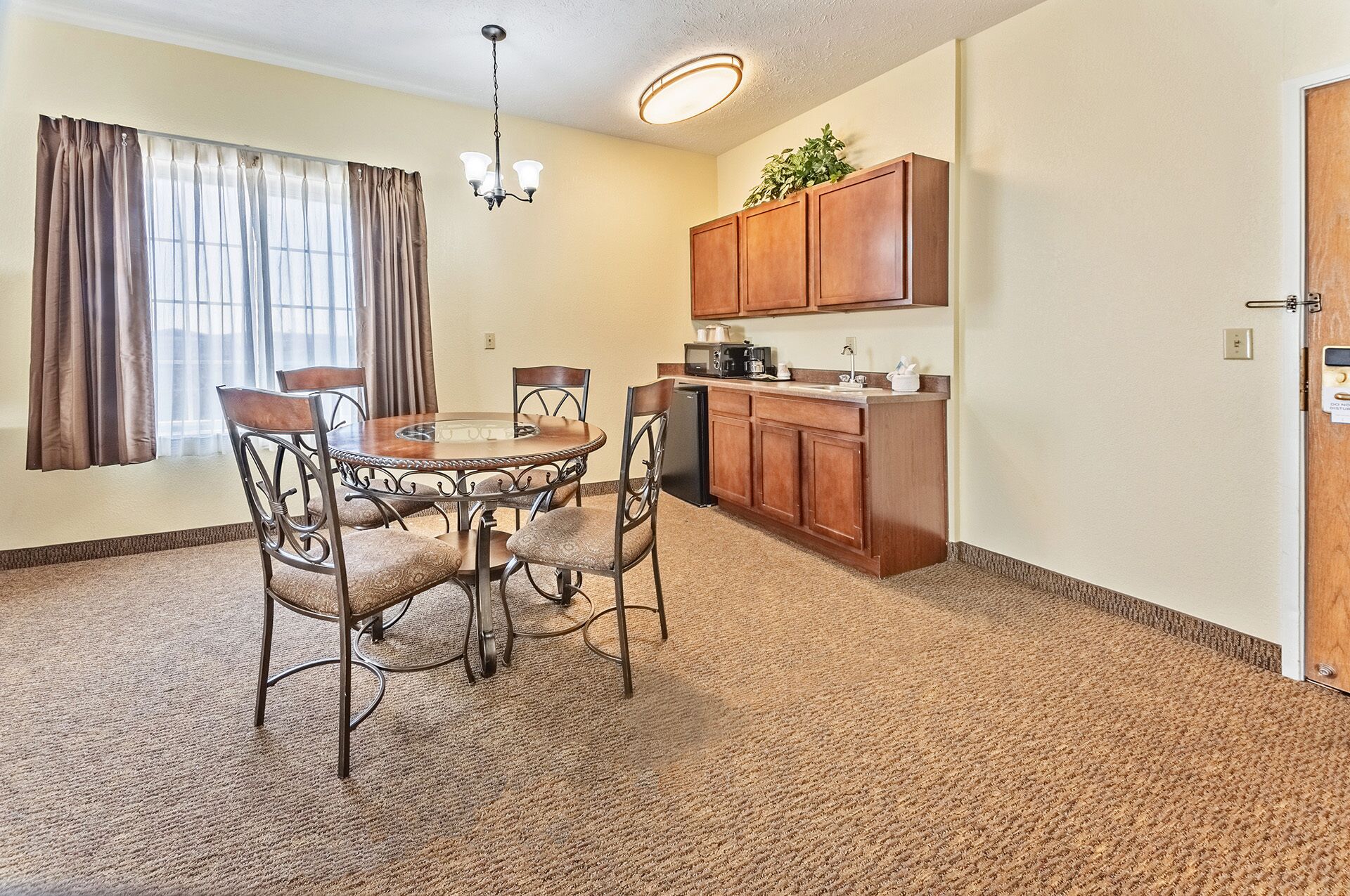 double queen family suite | private kitchen | fridge, microwave, coffee/tea maker